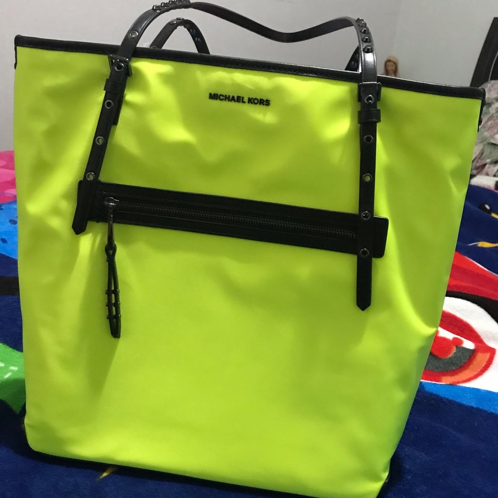 Michael kors neon tote